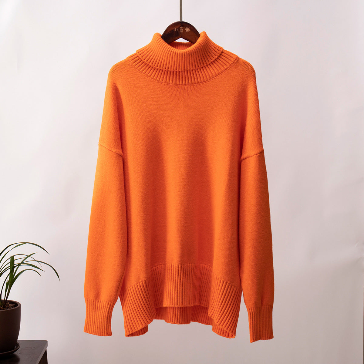 Pull Col Roulé Uni - Élégant et Confortable